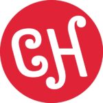 A red circle with the letters c and h in it.
