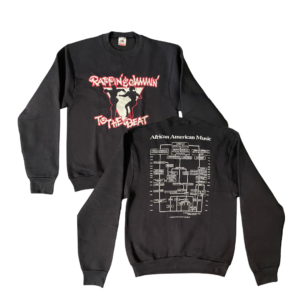 A black sweatshirt with an image of a person and the words " psychosocial prisoner ".