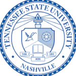 A blue and white seal of tennessee state university.