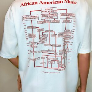 A white shirt with an image of a tree